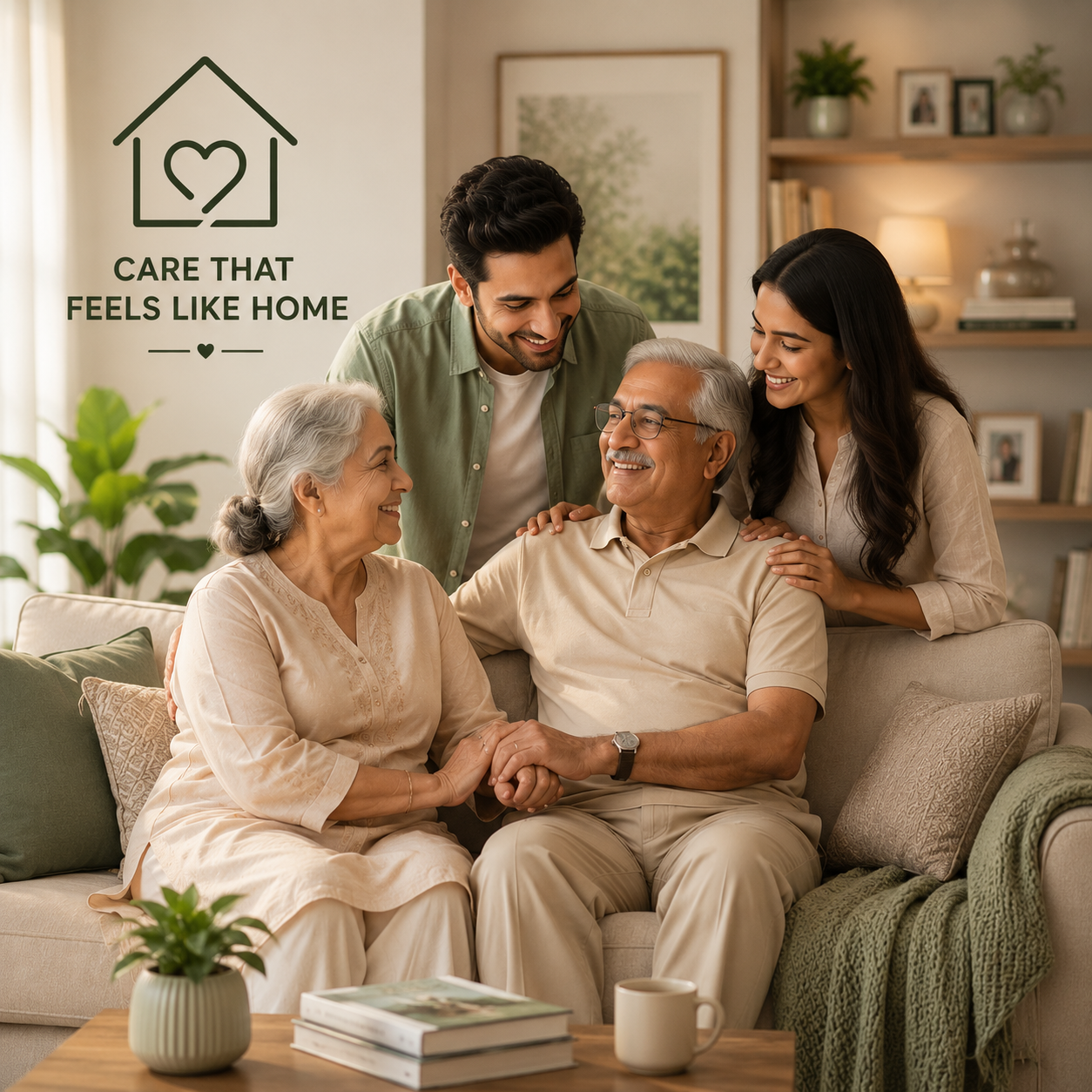 Sophisticated Indian home and family connection